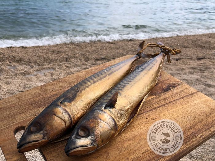 Hot-smoked mackerel