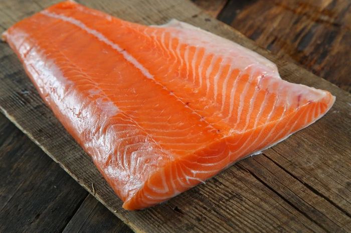 Chilled salmon fillet
